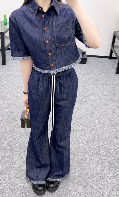 Z*♥New arrival Denim flared trousers