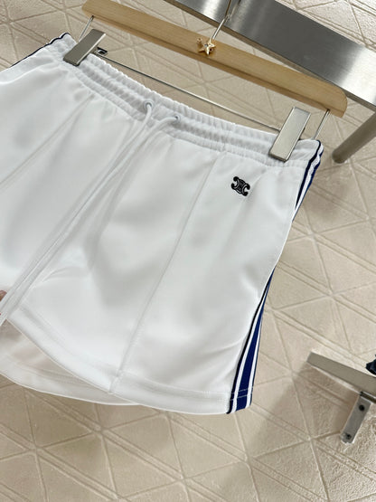 C*♥2025 new product Embroidered jacket and shorts set
