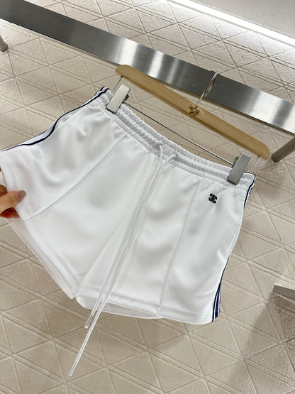 C*♥2025 new product Embroidered jacket and shorts set