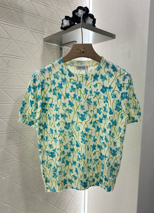 L*♥2025 new product Knitted short sleeves
