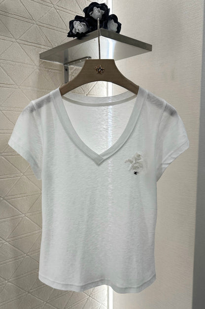 C*♥2025 new product Embroidered short sleeves
