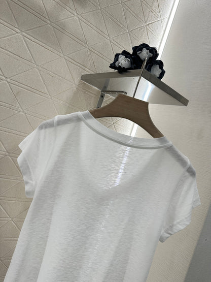 C*♥2025 new product Embroidered short sleeves