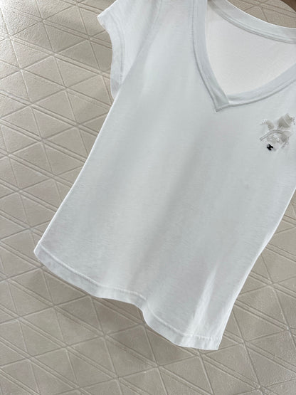 C*♥2025 new product Embroidered short sleeves
