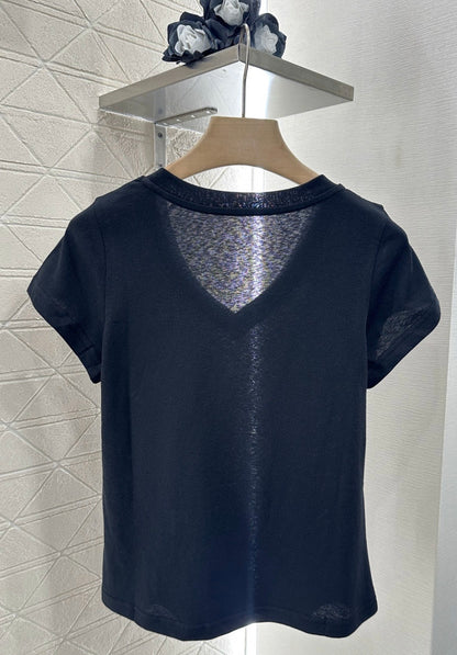 C*♥2025 new product Embroidered short sleeves