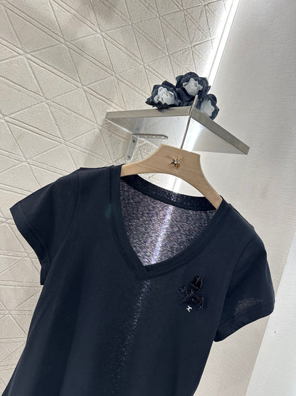 C*♥2025 new product Embroidered short sleeves