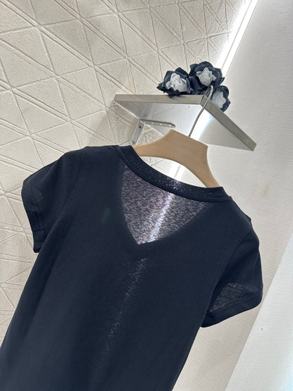 C*♥2025 new product Embroidered short sleeves