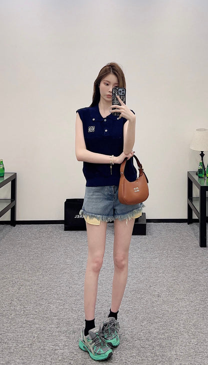 L*♥2025 new product Knitted vest
