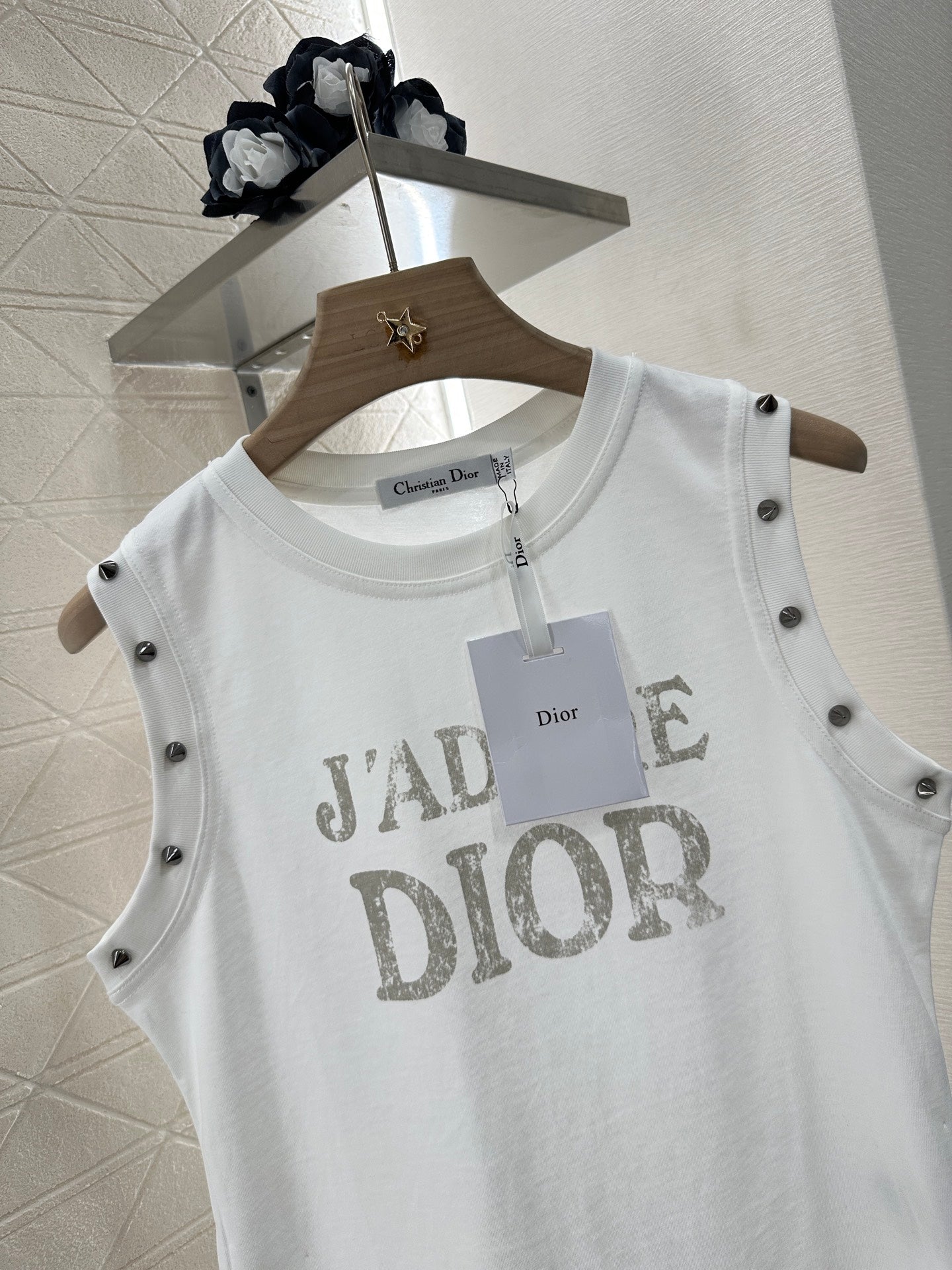 D*♥2025 new product Riveted cotton vest
