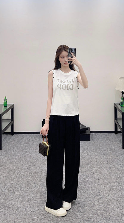 D*♥2025 new product Riveted cotton vest