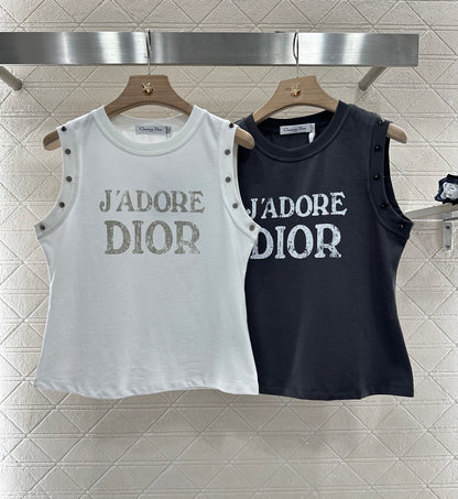 D*♥2025 new product Riveted cotton vest