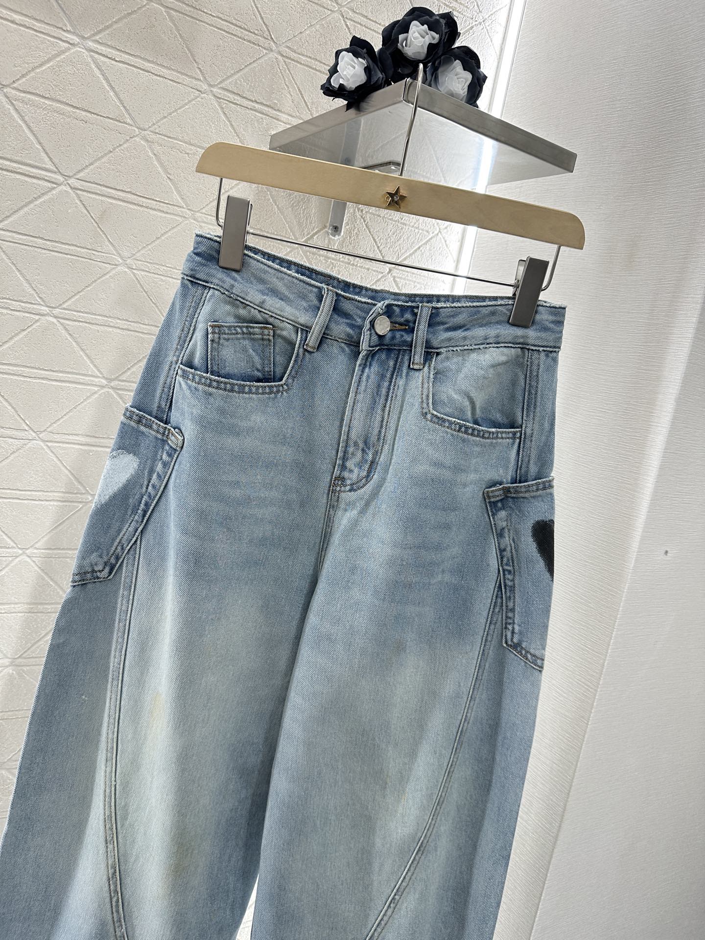 Fashion brand*♥New arrival Denim trousers