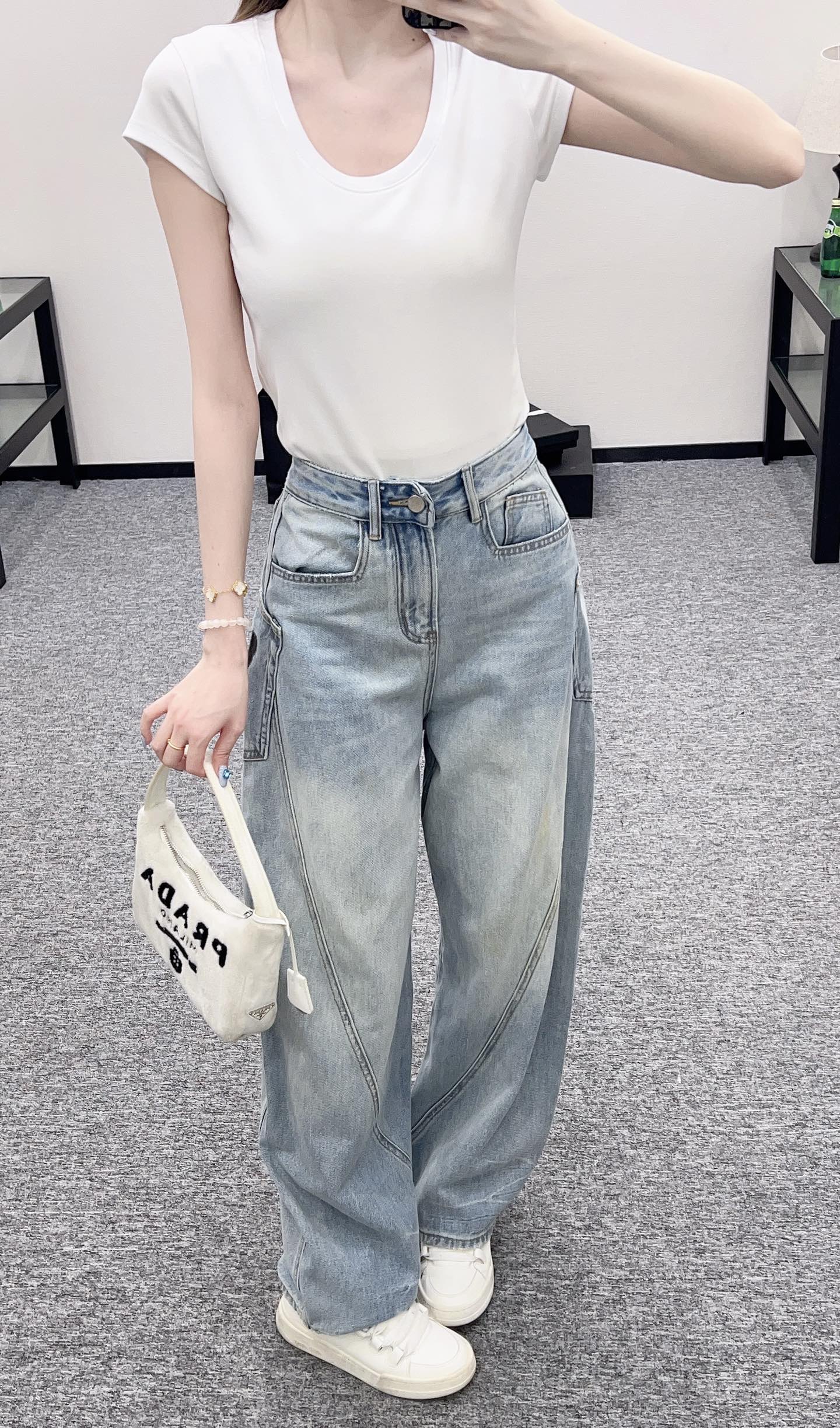 Fashion brand*♥New arrival Denim trousers