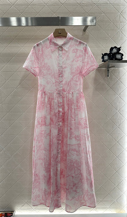 D*♥2025 new product Short-sleeved dress two-piece set