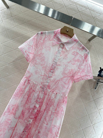 D*♥2025 new product Short-sleeved dress two-piece set