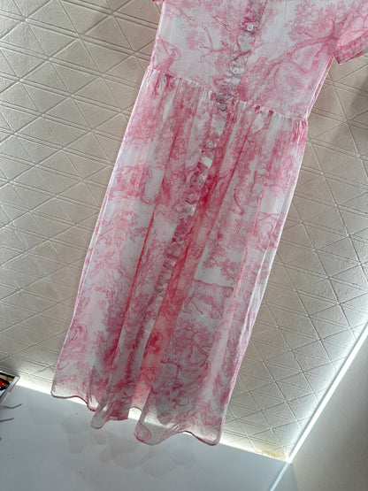 D*♥2025 new product Short-sleeved dress two-piece set