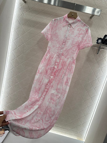 D*♥2025 new product Short-sleeved dress two-piece set