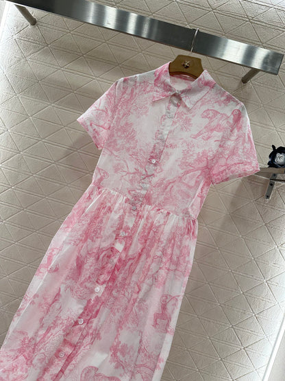 D*♥2025 new product Short-sleeved dress two-piece set