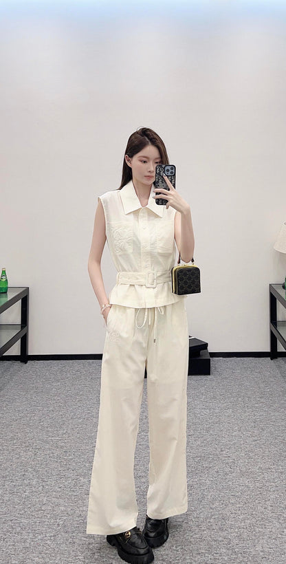 L*♥2025 new products Vest and trousers set