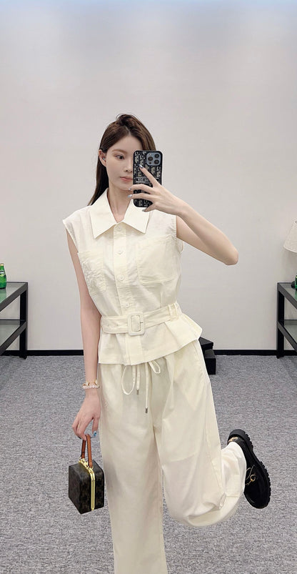 L*♥2025 new products Vest and trousers set
