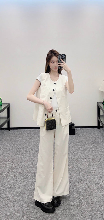 Loro*♥2025 new products Vest and trousers set
