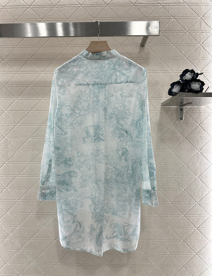 D*♥2025 new product Printed shirt and skirt set