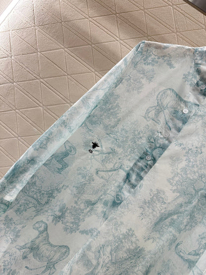 D*♥2025 new product Printed shirt and skirt set