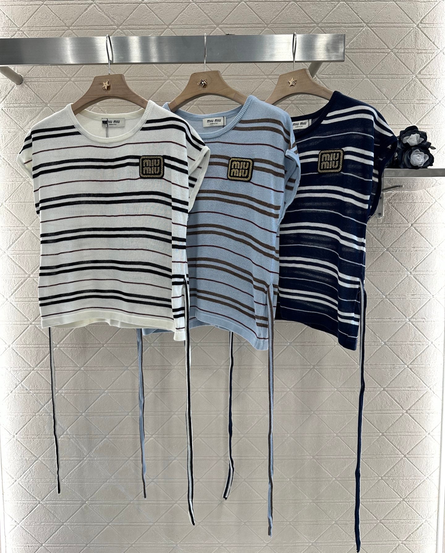 Mi*mi*♥New product Knitted short sleeves