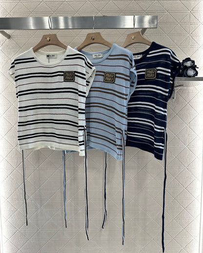 Mi*mi*♥New product Knitted short sleeves