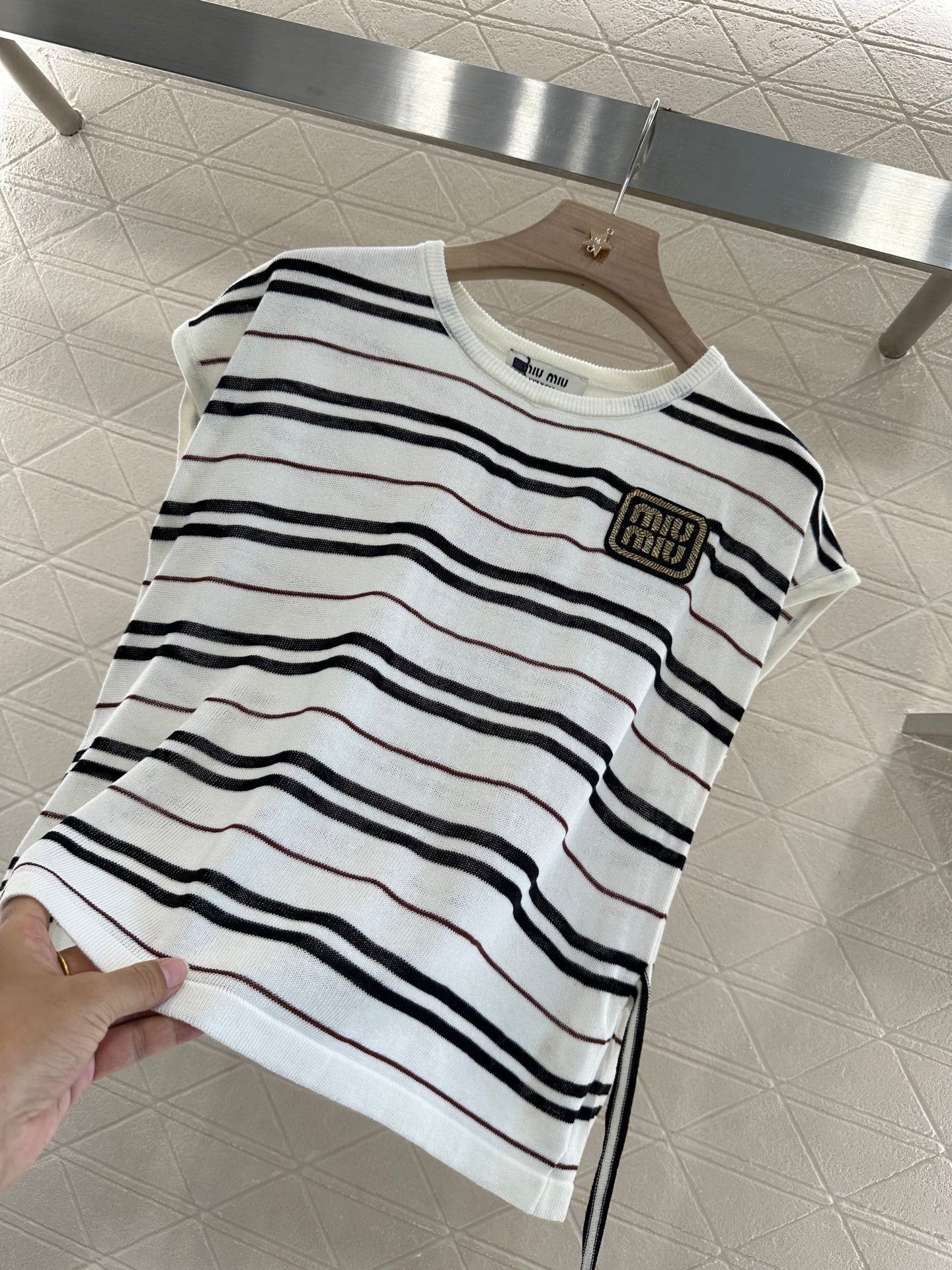 Mi*mi*♥New product Knitted short sleeves
