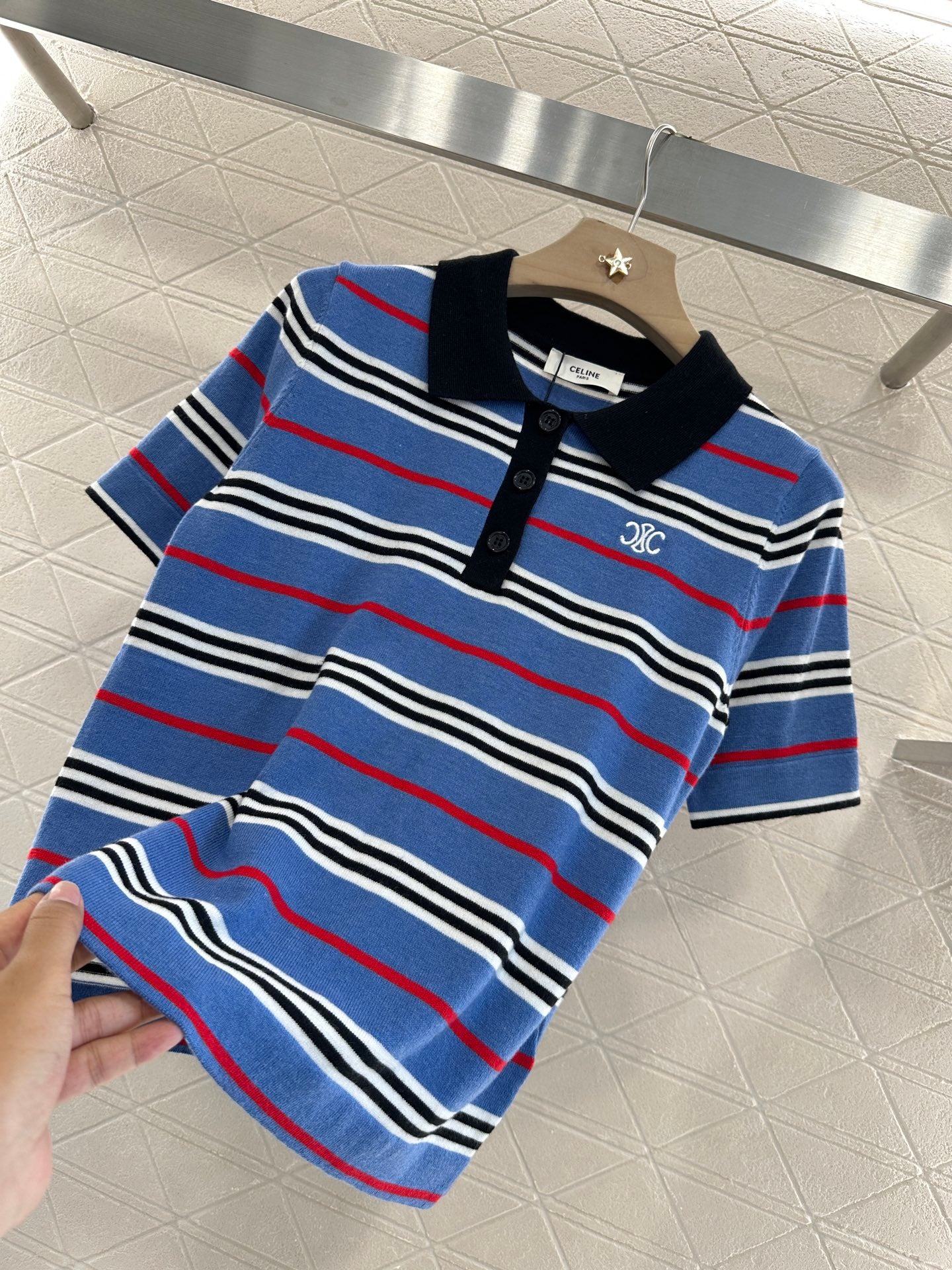 C*♥2025 new product Striped short sleeves