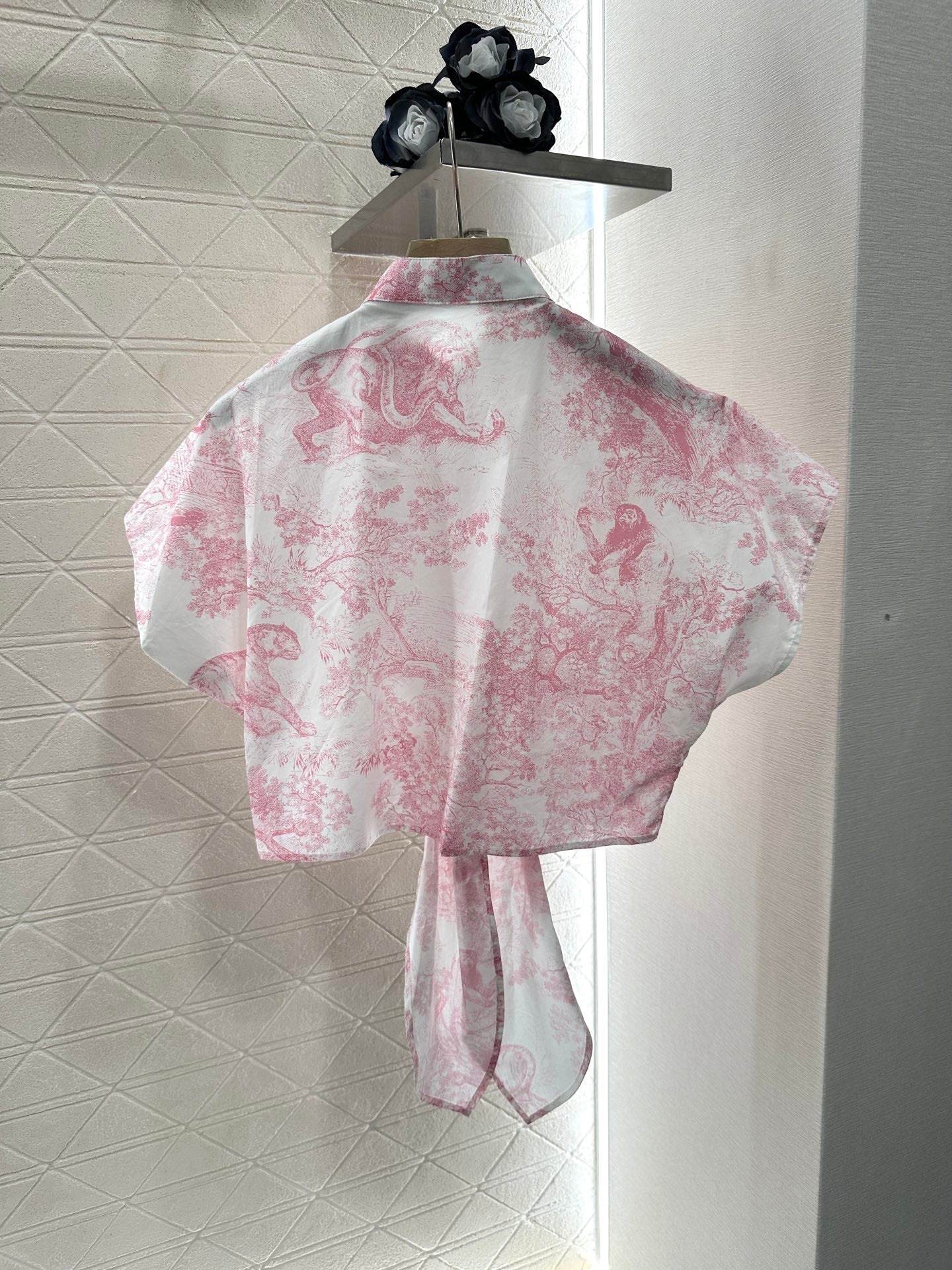 D*♥2025 new product Printed lace-up shirt