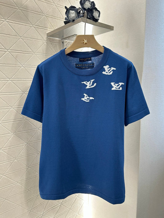 Louis*♥2025 new product Round neck knitted top