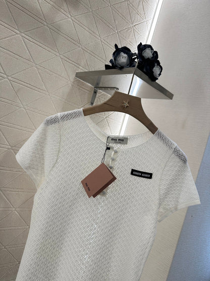 Mi*mi*♥2025 new products Knitted short sleeves