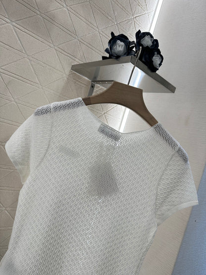 Mi*mi*♥2025 new products Knitted short sleeves