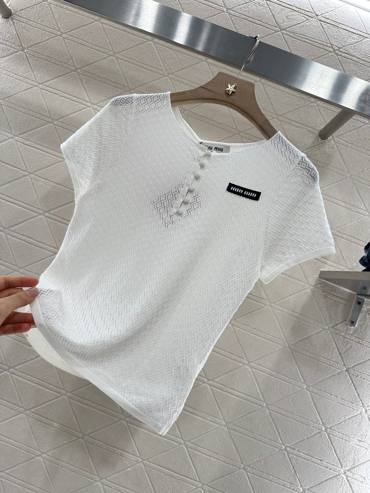 Mi*mi*♥2025 new products Knitted short sleeves