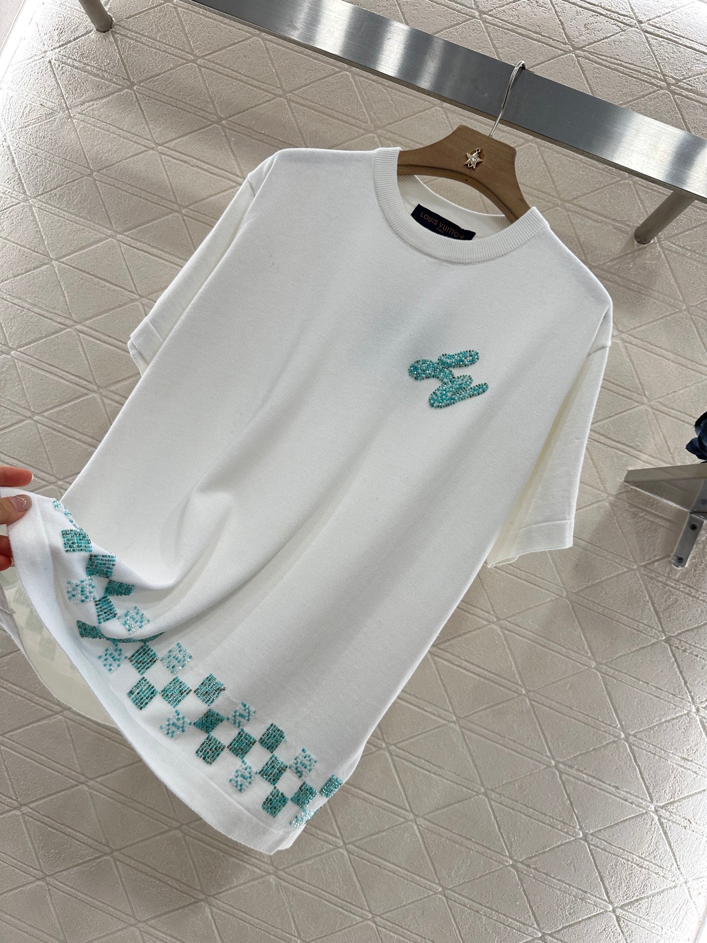 Louis *♥New arrival Beaded cotton top