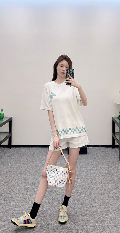 Louis *♥New arrival Beaded cotton top