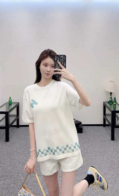 Louis *♥New arrival Beaded cotton top