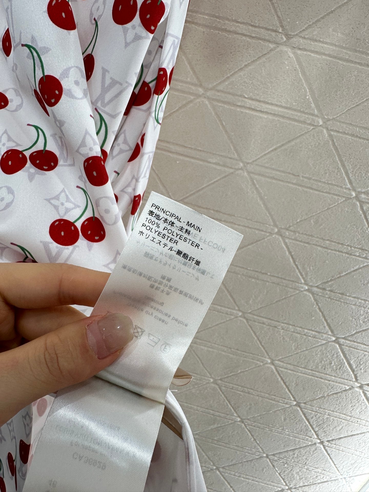 Louis *♥2025 new products Cherry belt dress