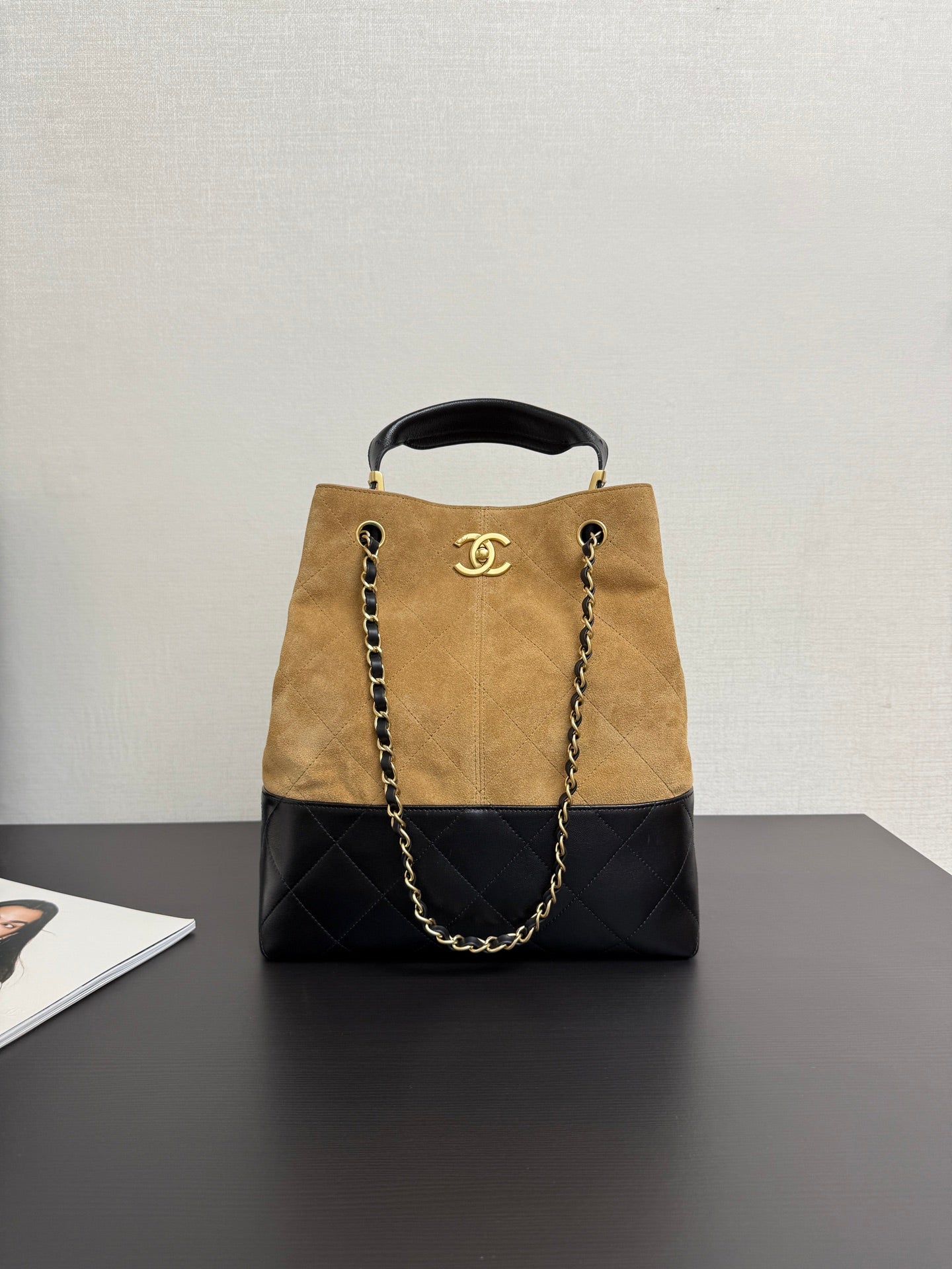 C* new 25SS suede bag