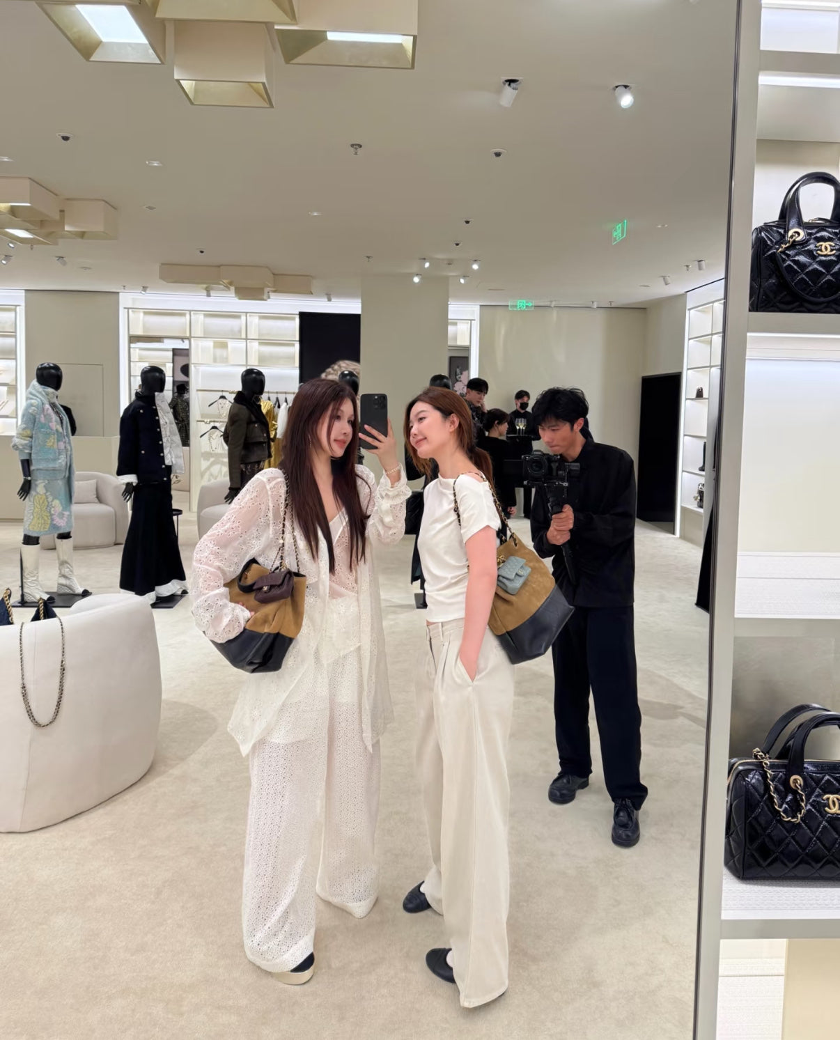 C* new 25SS suede bag