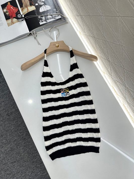 L*♥2025 new product Halter knitted vest