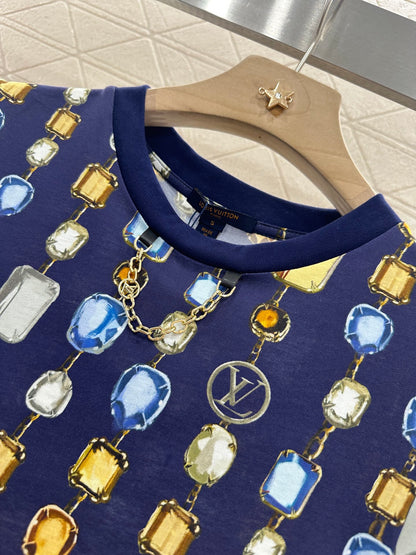 Louis *♥2025 new products Printed chain