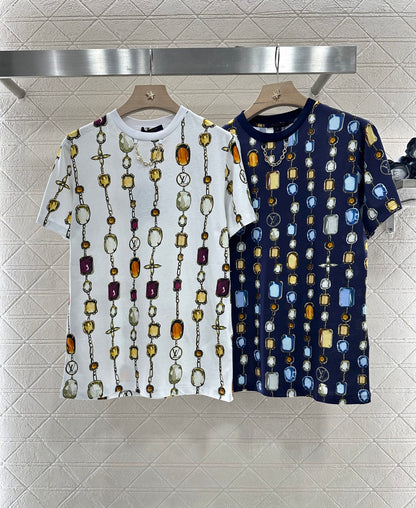 Louis *♥2025 new product Round neck printed chain