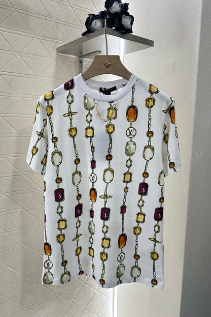Louis *♥2025 new product Round neck printed chain