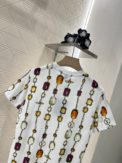 Louis *♥2025 new product Round neck printed chain