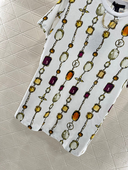 Louis *♥2025 new product Round neck printed chain
