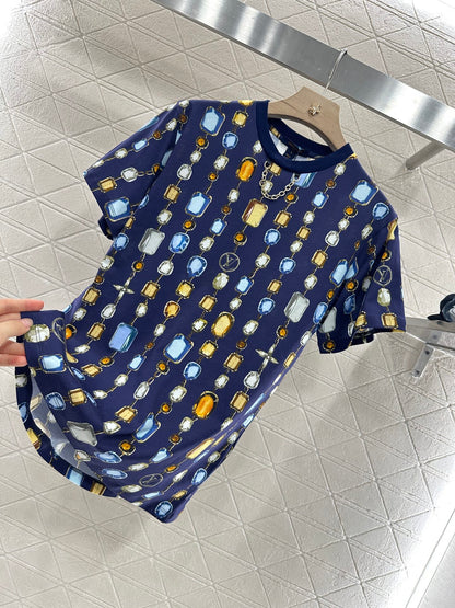 Louis *♥2025 new product Round neck printed chain