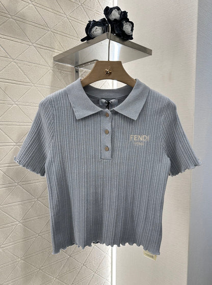 F*♥2025 new product Knitted short sleeves