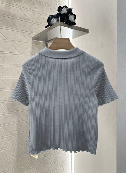 F*♥2025 new product Knitted short sleeves